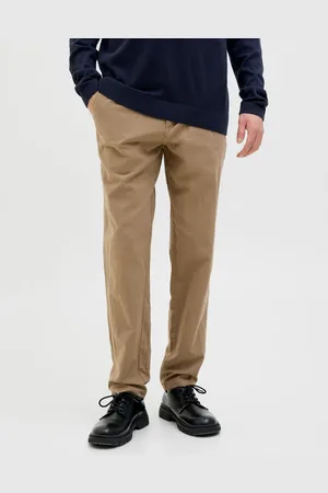 JACK & JONES Lysebrune chinobukser