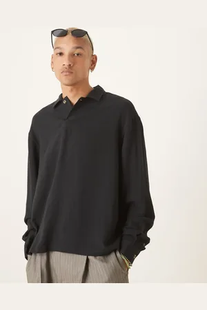 ASOS Oversized overhead-skjorte i hørblanding med firkantet pasform