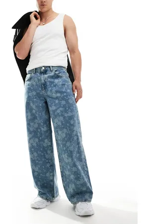 ASOS Og super baggy jeans med blomsterdesign