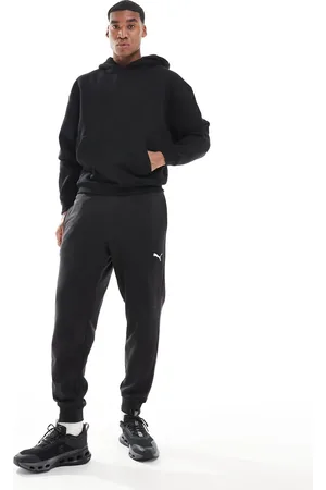 PUMA Essentials - Sorte joggingbukser med logo