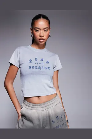 Good For Nothing Cropped og T-shirt med logoprint