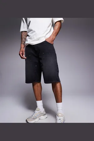 Good For Nothing Sorte skater-arbejdsshorts i denim
