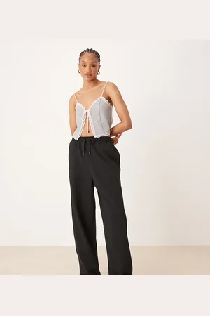 ASOS ASOS DESIGN Tall - Sorte oversized joggingbukser med opsmøg
