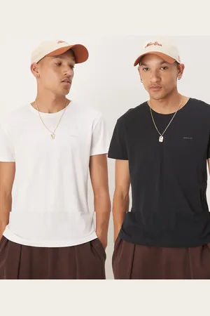 GANT Pakke med 2 lounge-toppe med skjoldlogo i sort og hvid