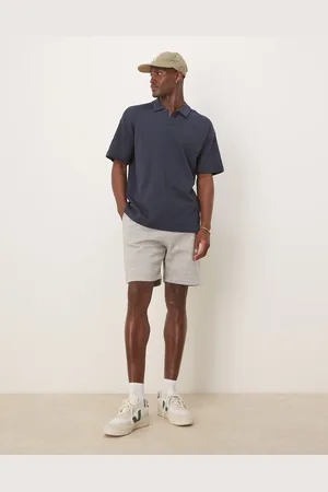ASOS Essentials - Gråmelerede smalle mellemlange shorts
