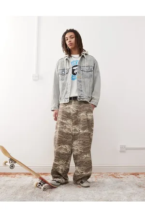 A Bathing Ape Aape By A Bathing Ape - Lyseblå denimjakke med hætte og broderi på ryggen