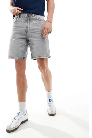 Pull&Bear Denimshorts i vasket grå