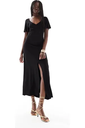 ASOS Tea-midikjole med korsetdetaljer