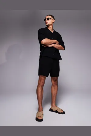 ASOS Oversized skjorte i hørblanding - Del af sæt