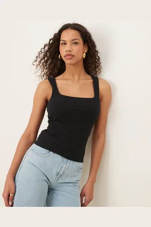 Gina Tricot Tanktop med firkantet hals