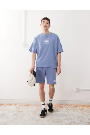 Umbro Drill - Blå shorts med broderet logo