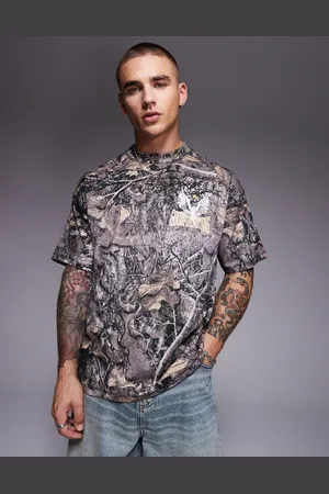 Good For Nothing T-shirt med print på ryggen og camouflagemønster
