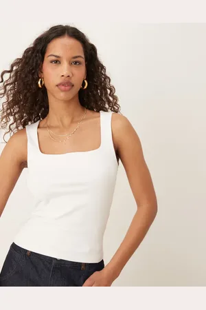 Gina Tricot Tanktop med firkantet hals