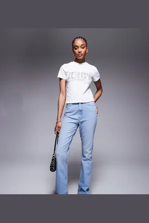 ASOS ASOS DESIGN Tall - Blå jeans med svaj og mellemhøj talje