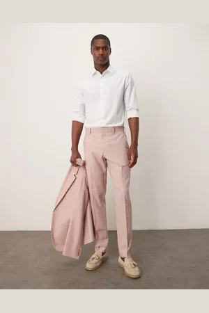ASOS Wedding - Lyserøde skinny-habitbukser med tekstur