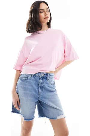 Cotton On Cotton On - Havblå afslappede denimshorts