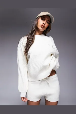 The Couture Club Strikket oversized trøje-Neutral
