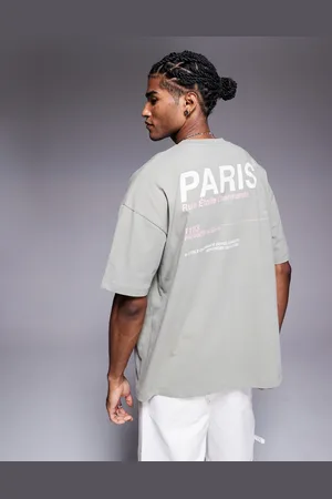 ASOS Grågrøn og oversized T-shirt med 