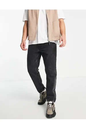 Pull&Bear Sorte jeans med almindelig pasform