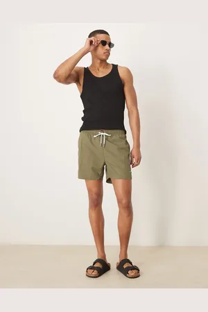 GANT Kakigrønne badeshorts med skjoldlogo