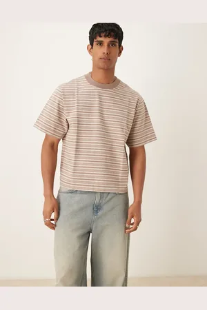 Abercrombie & Fitch Premium - cropped T-shirt i kraftigt stof