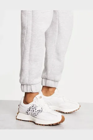 New Balance 327 - Råhvide sneakers med logo med leopardprint