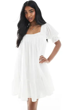 Miss Selfridge Smock-kjole i voile