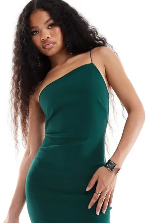 Vesper Midaxi-kjole i bengalin med bodycon-pasform og oneshoulder-snit