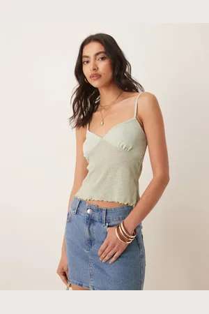 ASOS Ribstrikket og mintgrøn cami-top