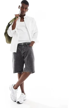 JACK & JONES Alex - Posede denimshorts i sort vask