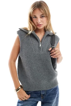 ASOS Strikket og tanktop med lynlås