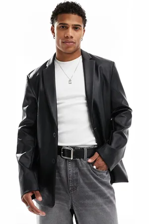 ASOS Oversized blazer i , imiteret læder