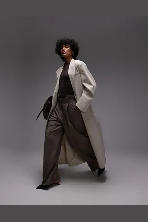 ASOS Lang beige blazer-duster-Neutral