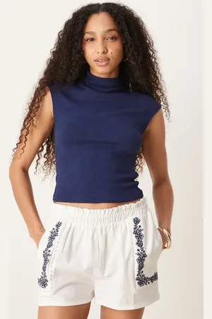 ASOS Tanktop i tekstureret strik med høj hals
