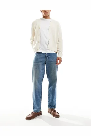 ASOS Jeans i lys vask lige pasform-Blå