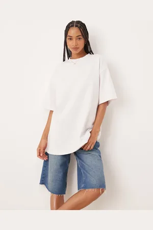 ASOS Longline t-shirt med oversized pasform i kraftigt stof