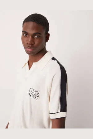 ASOS , oversized polo med broderi og boxy pasform