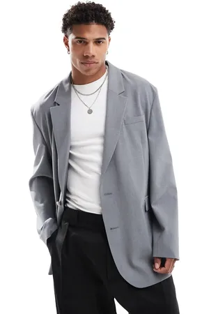 ASOS Løstsiddende oversized blazer i grå
