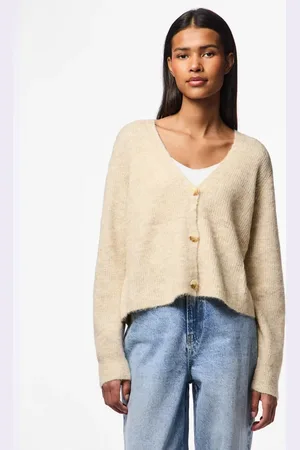 Pieces® Peberhvid cardigan