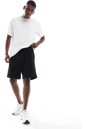 JACK & JONES Sorte sweat-shorts i løstsiddende pasform