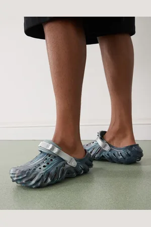 Crocs Echo - Sandfarvede/multifarvede clogs med marmordesign