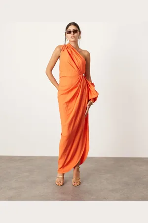 ASOS Ultimate - Draperet maxikjole i -Sort