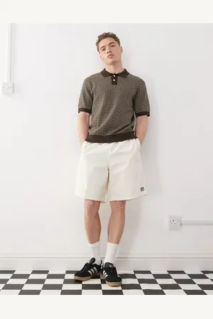 Obey Easy - Afslappede og råhvide twill-shorts