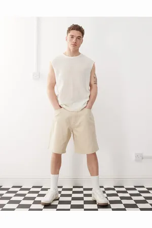 Obey Bigwig - Falmet beige denimshorts-Neutral