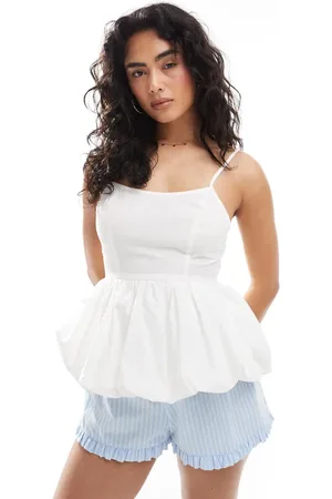 Miss Selfridge Korset-top med puffball-design