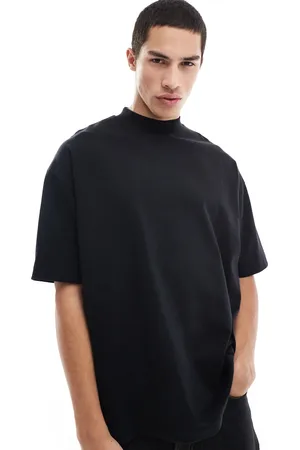 ASOS Oversized T-shirt i kraftigt stof med høj hals