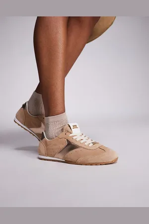 Steve Madden Fan Fave - Lyserøde sneakers med smal sål-Guld