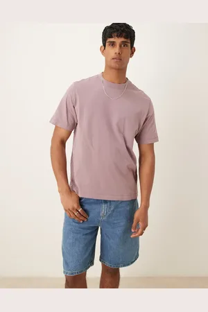 Abercrombie & Fitch Hindbærrød T-shirt med korte ærmer og vintage-design