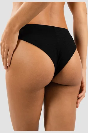 Rip Curl Custom Rib Cheeky Bikini underdel sort