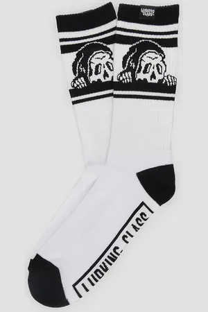 Lurking Class White Basic Ass Strømper hvid